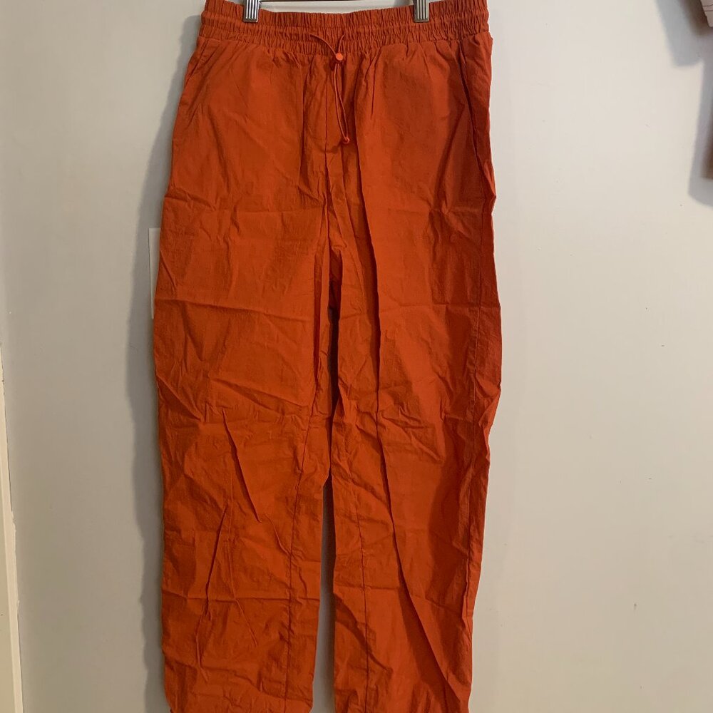 Orange Track Pants